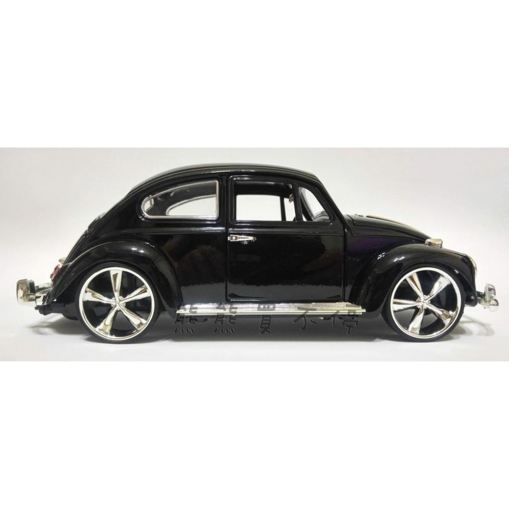 [在台現貨] 第一代金龜車 福斯 Beetle 1/18仿真復古金龜車 - 黑色 合金汽車模型 生日禮物-細節圖4