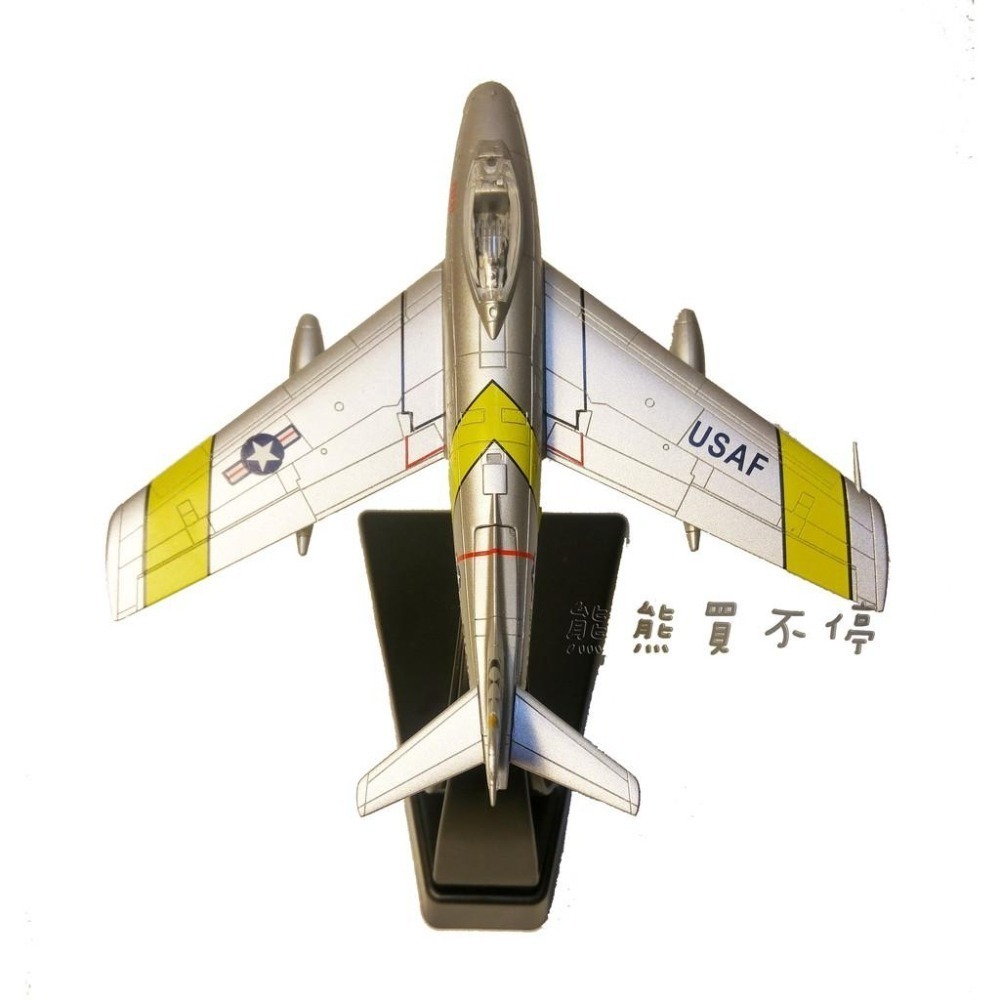 [在台現貨] 美國空軍 F-86 Sabre 佩刀 戰鬥機  F86 FU-910 1/100 合金 飛機模型-細節圖2