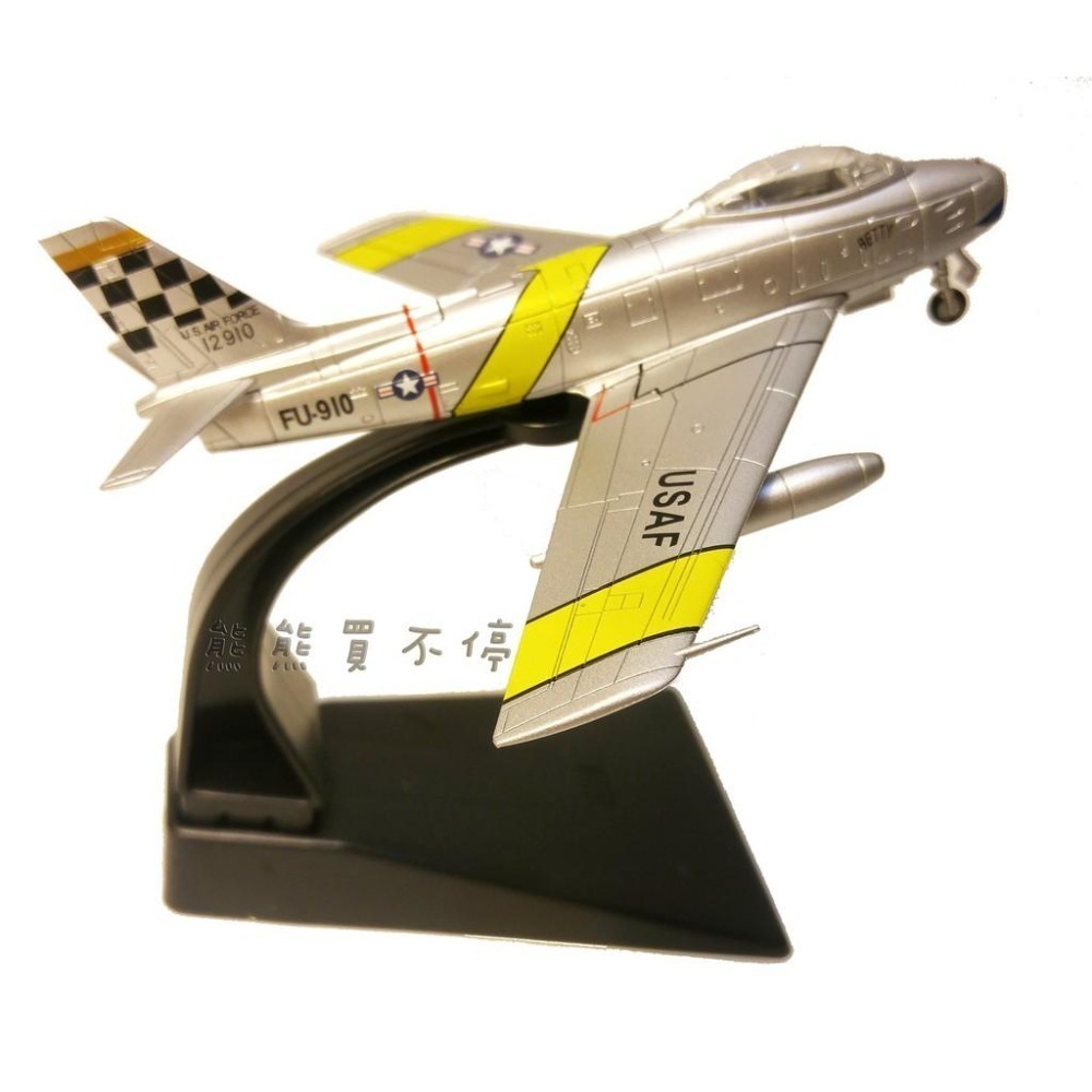 [在台現貨] 美國空軍 F-86 Sabre 佩刀 戰鬥機  F86 FU-910 1/100 合金 飛機模型-細節圖3