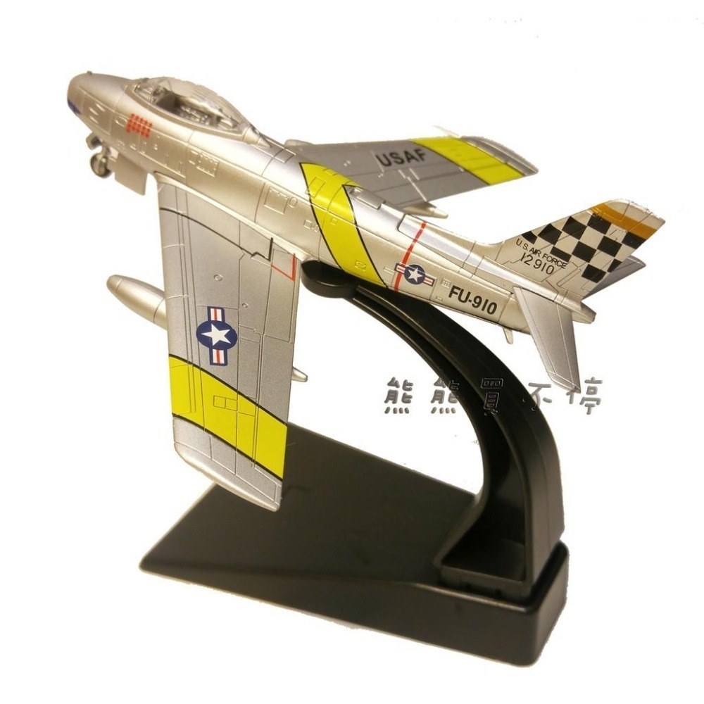 [在台現貨] 美國空軍 F-86 Sabre 佩刀 戰鬥機  F86 FU-910 1/100 合金 飛機模型-細節圖5