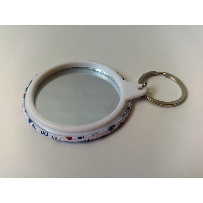 [在台現貨] 自製鏡子鑰匙圈 貓出沒注意/ 熊熊愛台灣-細節圖6