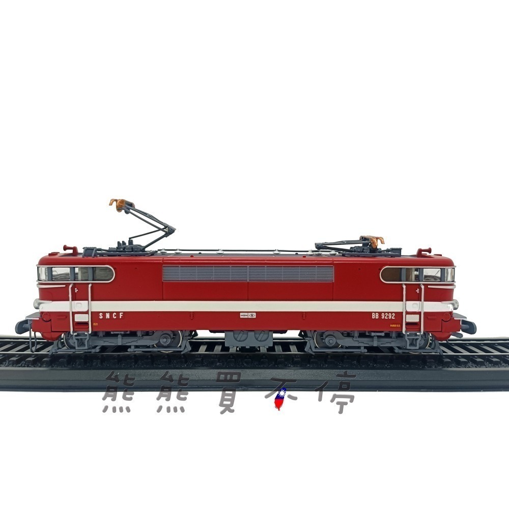[在台現貨-鐵道迷最愛] 經典復古電車 法國 國家鐵路 SNCF BB系列 1964年 1/87 火車模型 附鐵軌-細節圖3