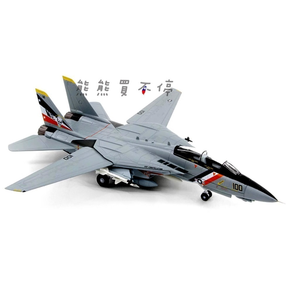 [在台現貨/可變翼/互換模式] 美國海軍 F14 VF-2 賞金獵人中隊 F-14D 戰鬥機 1/72 合金 飛機模型-細節圖4