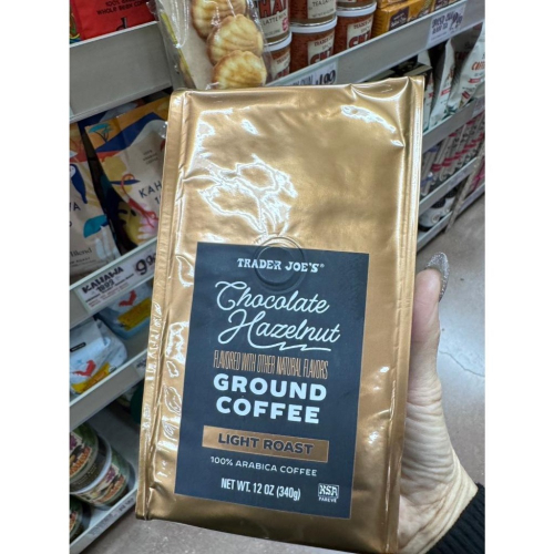 美國預購 Trader joe＇s 缺德舅 美國有機超市 榛果巧克力研磨咖啡粉 340g