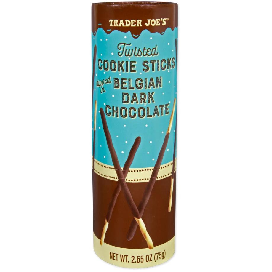 台灣現貨 Trader joe＇s 黑巧克力餅乾棒 75g-細節圖3