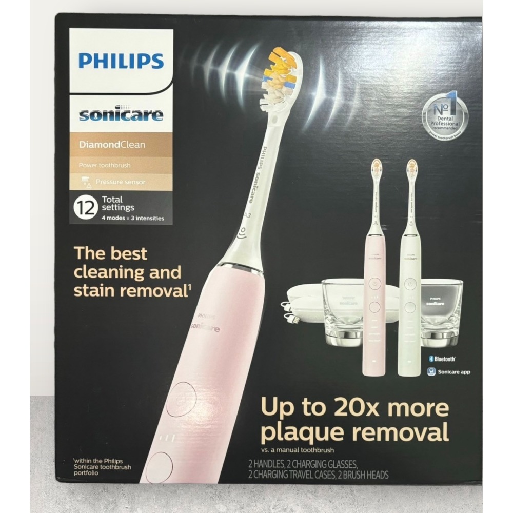 台灣現貨 PHILIPS 飛利浦 Sonicare DiamondClean 新版音波電動牙刷2入 HX9912-規格圖7