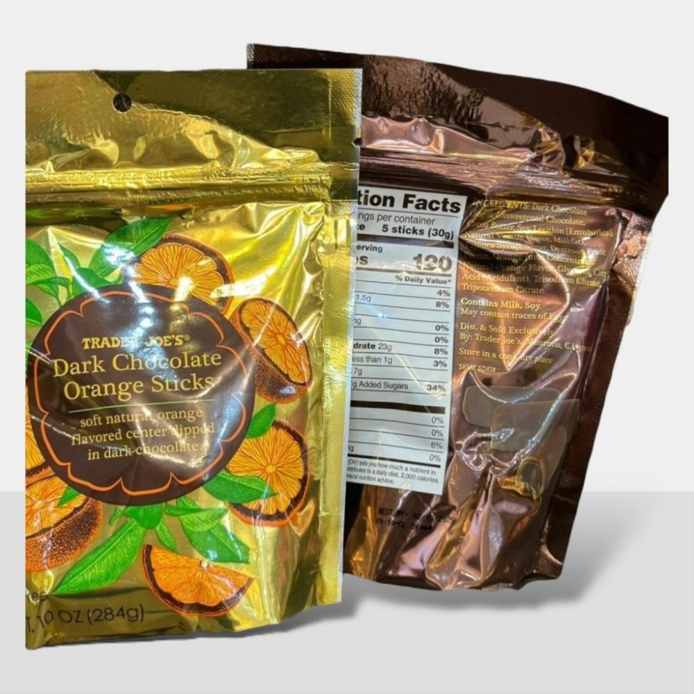 台灣現貨 Trader Joe＇s 黑巧克力柳橙棒284g-細節圖3