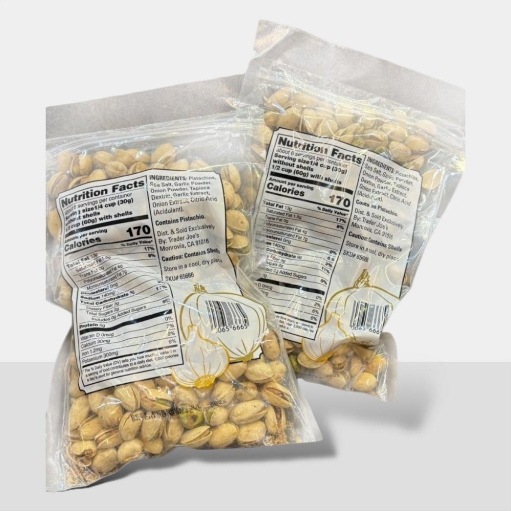 台灣現貨 Trader Joe＇s  缺德舅 大蒜洋蔥開心果369g-細節圖2