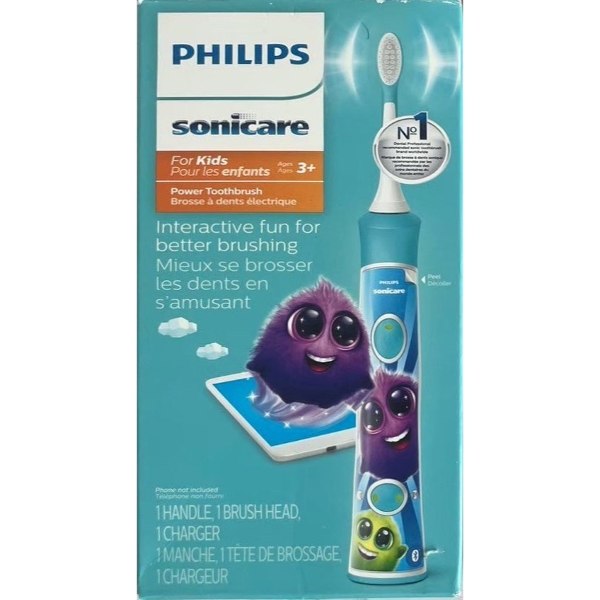 台灣現貨 飛利浦Sonicare 新一代兒童電動牙刷單支 3歲+ HX6321藍/HX6351粉/HX3601白-規格圖7