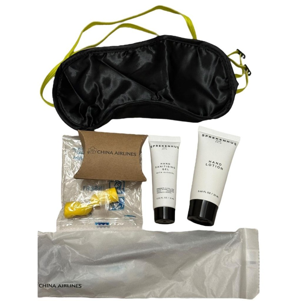 台灣現貨 中華航空 & The North Face 北臉 豪華經濟艙 過夜包 盥洗包 僅拆開拍照-細節圖3