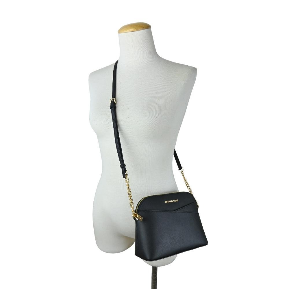 台灣現貨 MICHAEL KORS MK 新款金標鍊帶防刮皮革貝殼包/鍊包 出清 無購證-細節圖5