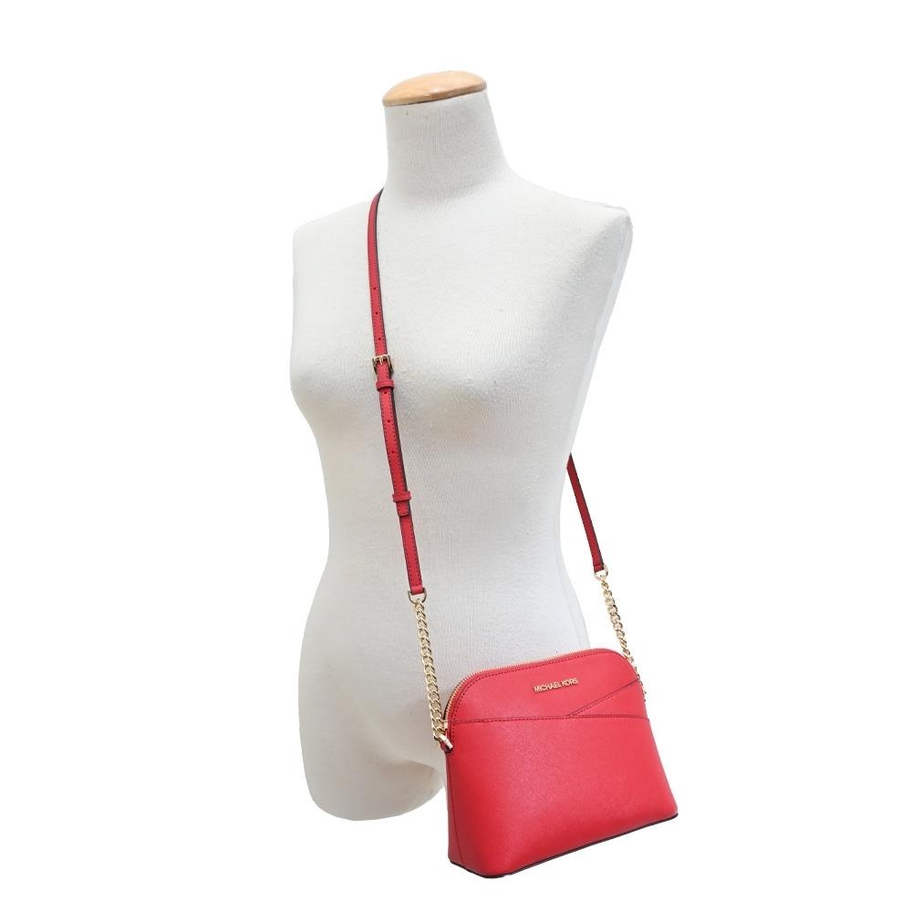 台灣現貨 MICHAEL KORS MK 新款金標鍊帶防刮皮革貝殼包/鍊包 出清 無購證-細節圖7