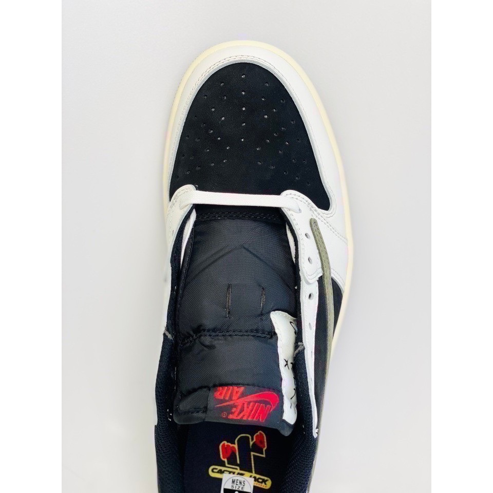 Travis Scott x Air Jordan 1 Low “Olive” AJ1 綠倒勾 橄欖綠 倒钩-細節圖9