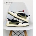 【顶级定制】Travis Scott x Air Jordan 1 Low “Olive” AJ1 綠倒勾 橄欖綠 倒鉤-規格圖11