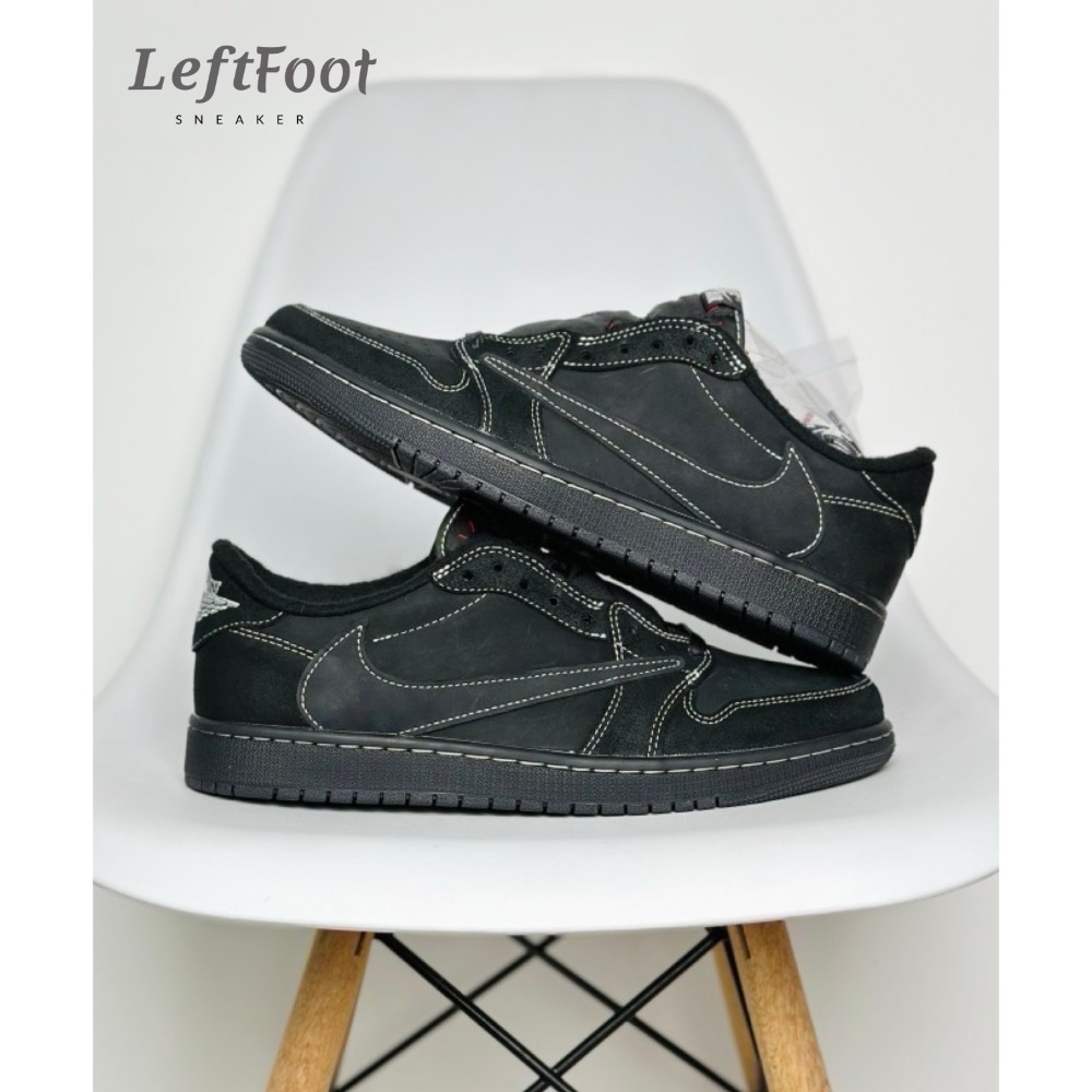 Travis Scott x Air Jordan 1 Low Black Phantom 黑武士 倒钩-規格圖9