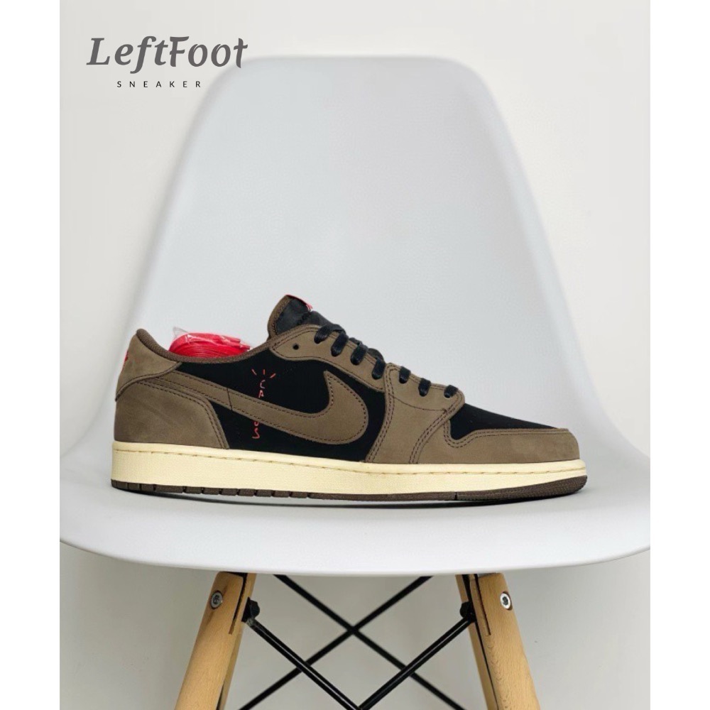 Travis Scott x Air Jordan 1 Low Mocha AJ1 咖啡色 深咖 倒勾-細節圖3