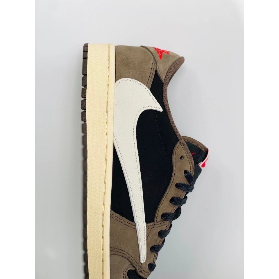 Travis Scott x Air Jordan 1 Low Mocha AJ1 咖啡色 深咖 倒勾-細節圖8