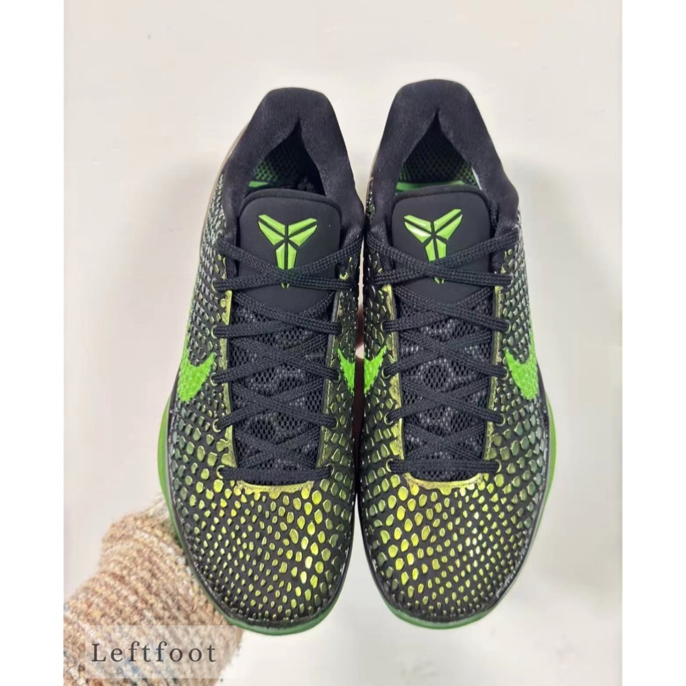 GX純原 Kobe 6 “Supreme Rice” 黑绿金 科比6代 籃球鞋 實戰鞋男鞋 446442-301-細節圖2
