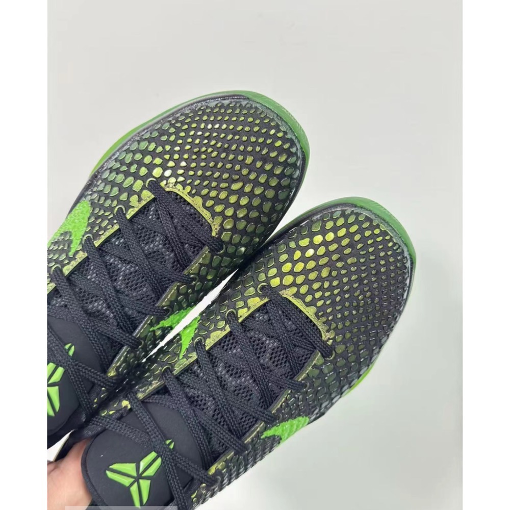 GX純原 Kobe 6 “Supreme Rice” 黑绿金 科比6代 籃球鞋 實戰鞋男鞋 446442-301-細節圖4
