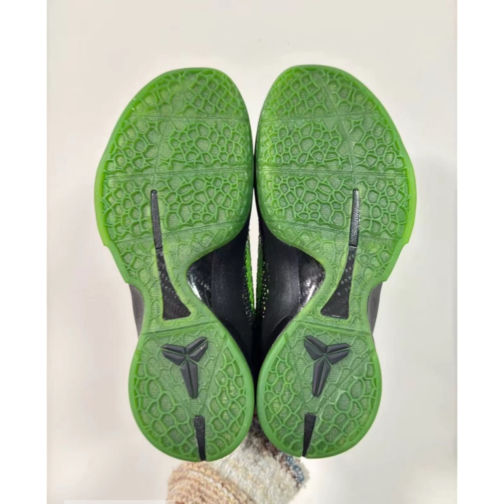 GX純原 Kobe 6 “Supreme Rice” 黑绿金 科比6代 籃球鞋 實戰鞋男鞋 446442-301-細節圖8