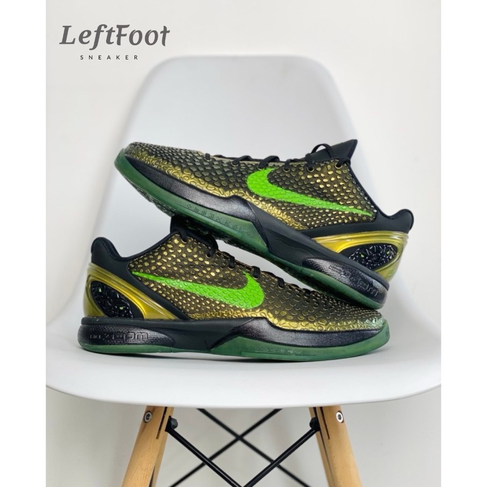 GX純原 Kobe 6 “Supreme Rice” 黑绿金 科比6代 籃球鞋 實戰鞋男鞋 446442-301-規格圖10