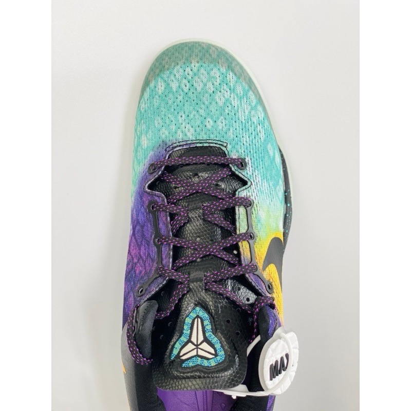 滅世純原 Kobe 8 Easter 绿紫 復活節 科比8 低筒React鞋墊 籃球鞋 實戰鞋男鞋 555035-302-細節圖8