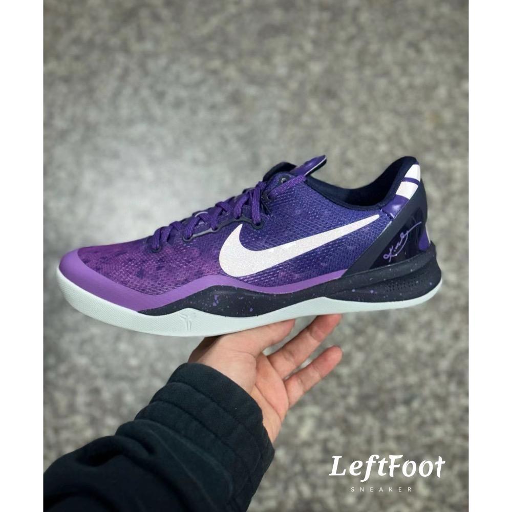 滅世純原 Kobe 8 Playoffs Purple 紫色 科比8代 低筒 籃球鞋 實戰鞋 男鞋 555035-500-細節圖6