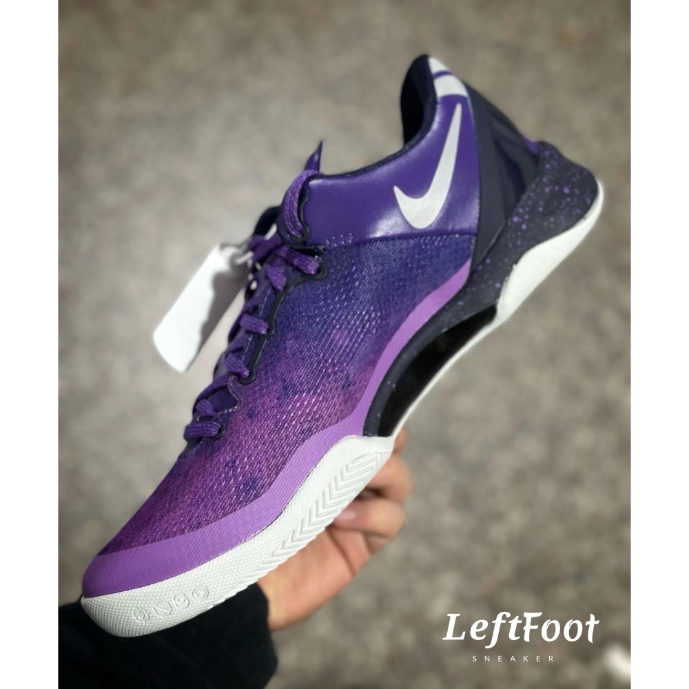 滅世純原 Kobe 8 Playoffs Purple 紫色 科比8代 低筒 籃球鞋 實戰鞋 男鞋 555035-500-細節圖3