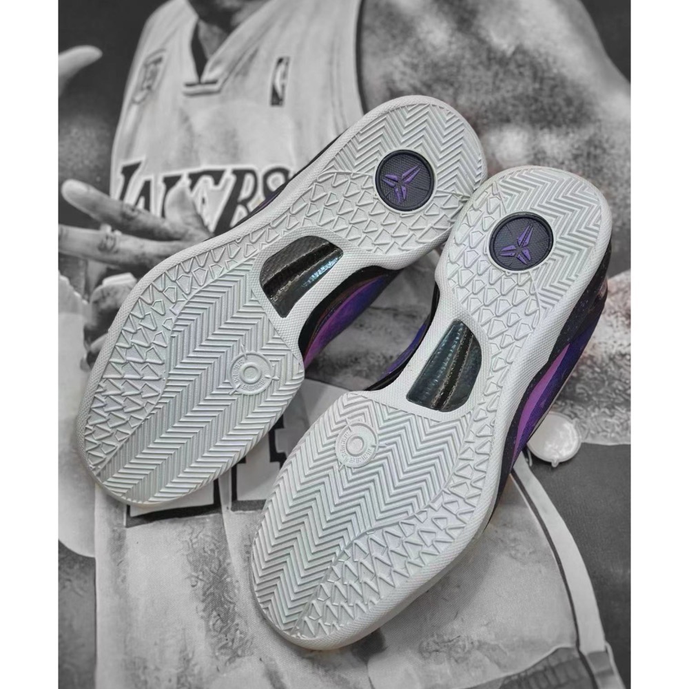 滅世純原 Kobe 8 Playoffs Purple 紫色 科比8代 低筒 籃球鞋 實戰鞋 男鞋 555035-500-細節圖8
