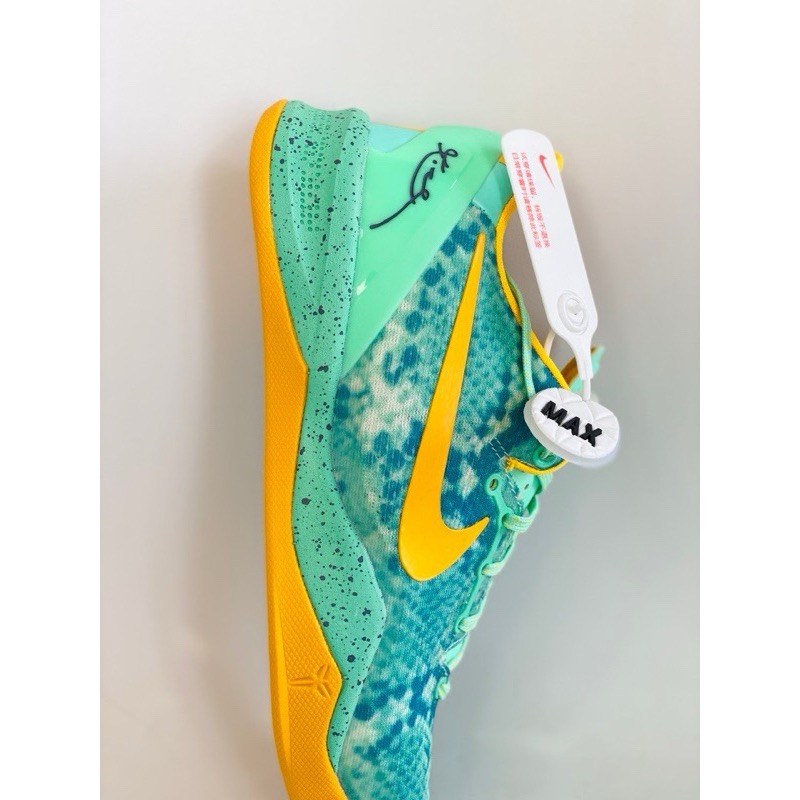 滅世純原 Kobe 8 Green Glow 綠蛇 科比8 低筒React鞋墊 籃球鞋 實戰鞋男鞋 555035-304-細節圖7