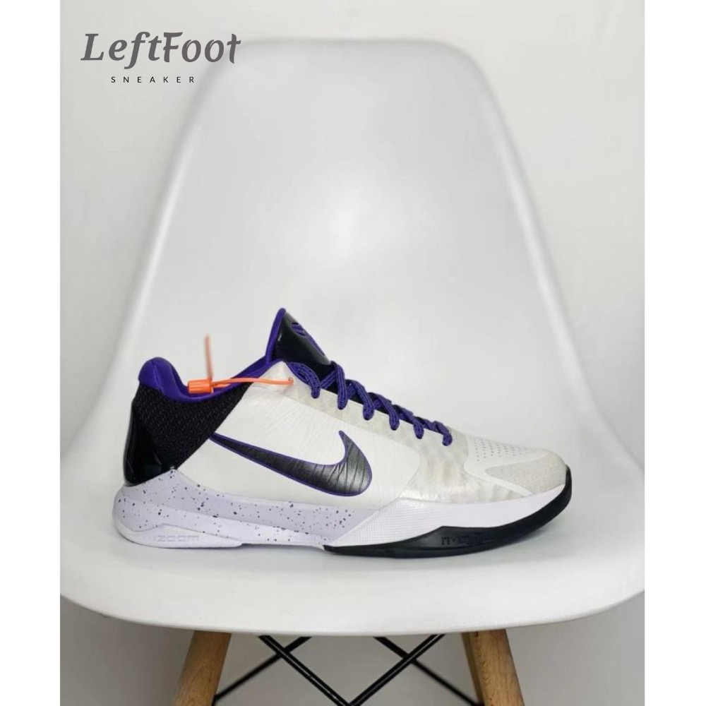 STAR级别 Kobe 5 Protro 白紫 籃球鞋 前掌zoom turbo 后掌EVA 實戰鞋 男鞋-細節圖2