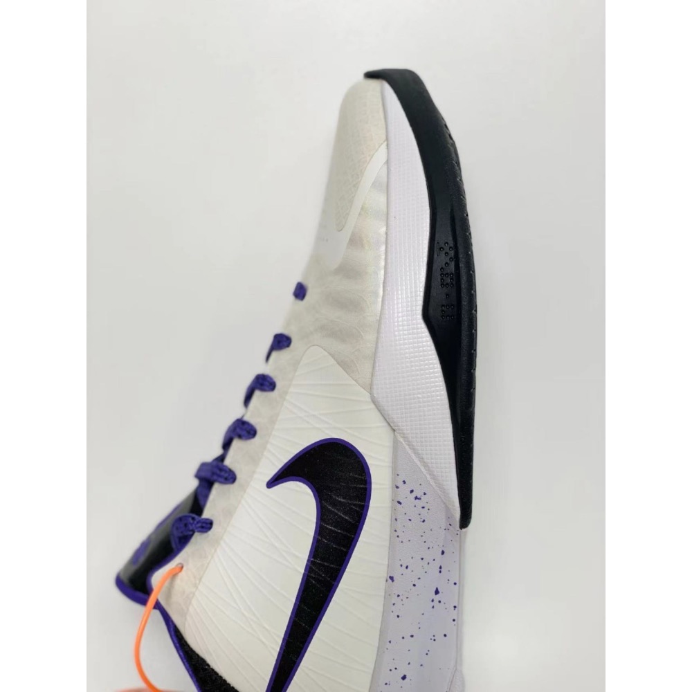 STAR级别 Kobe 5 Protro 白紫 籃球鞋 前掌zoom turbo 后掌EVA 實戰鞋 男鞋-細節圖9