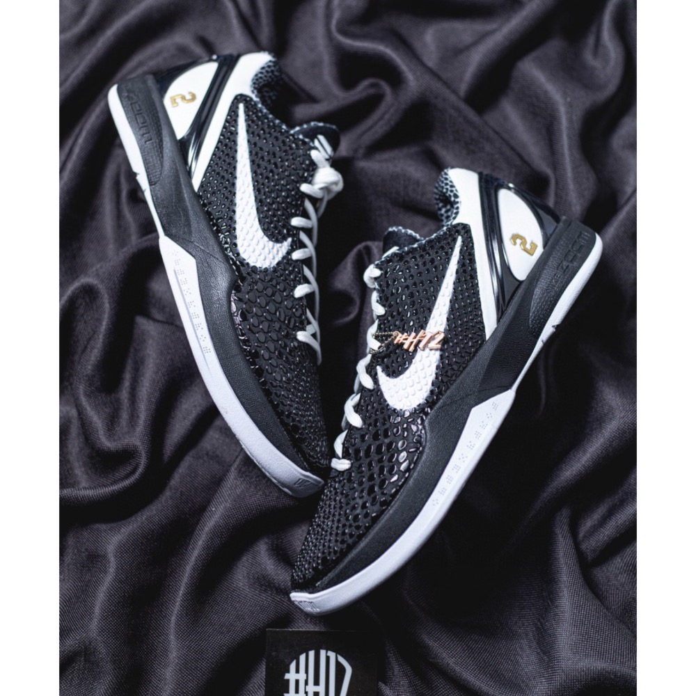 H12純原 Kobe 6 Mambacita Gigi 黑白天使 籃球鞋 前掌气垫 實戰鞋 男鞋 CW2190-002-規格圖11