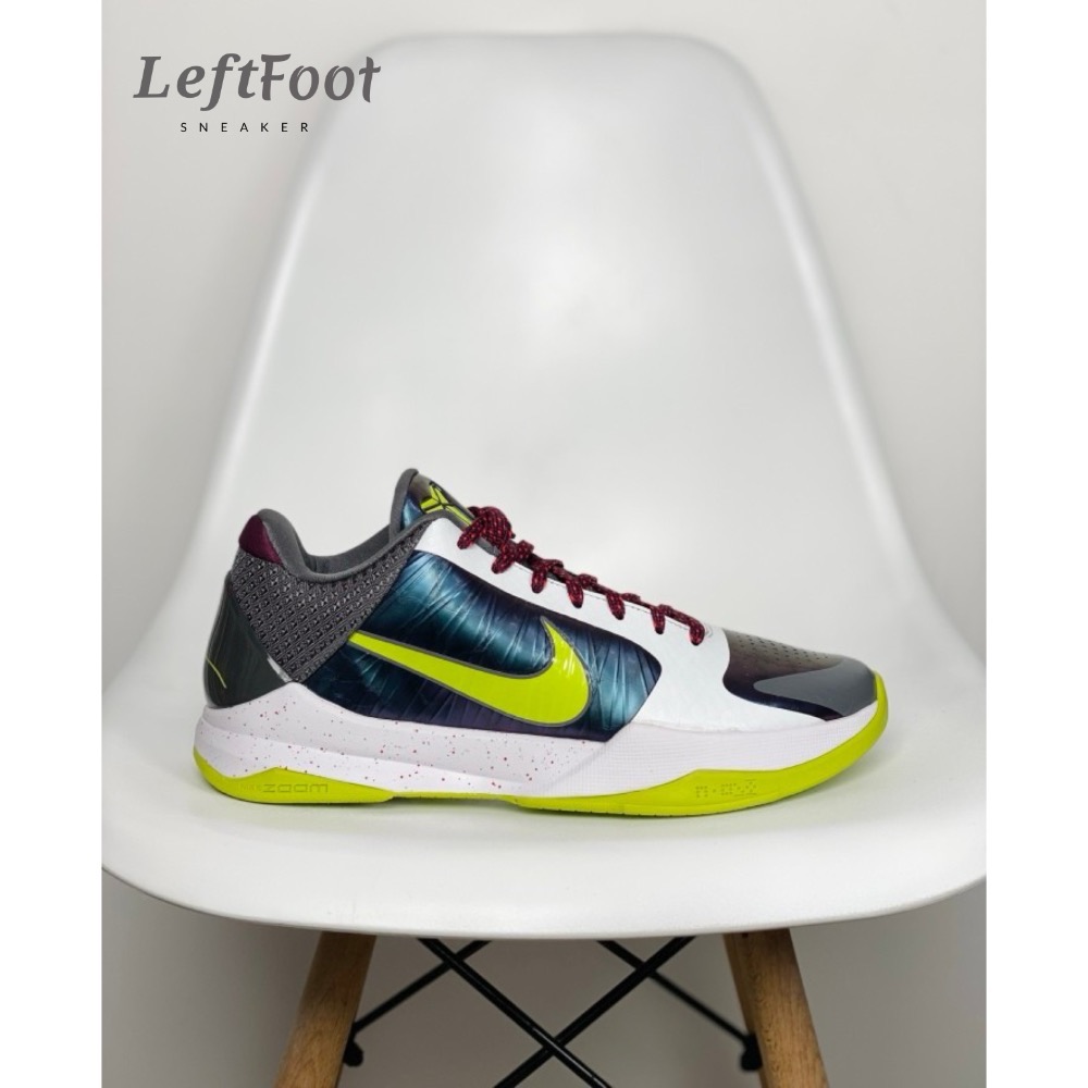 H12純原 Kobe 5 Chaos 小丑 低筒 籃球鞋 實戰鞋 真碳板 男鞋 CD4991-100-細節圖2