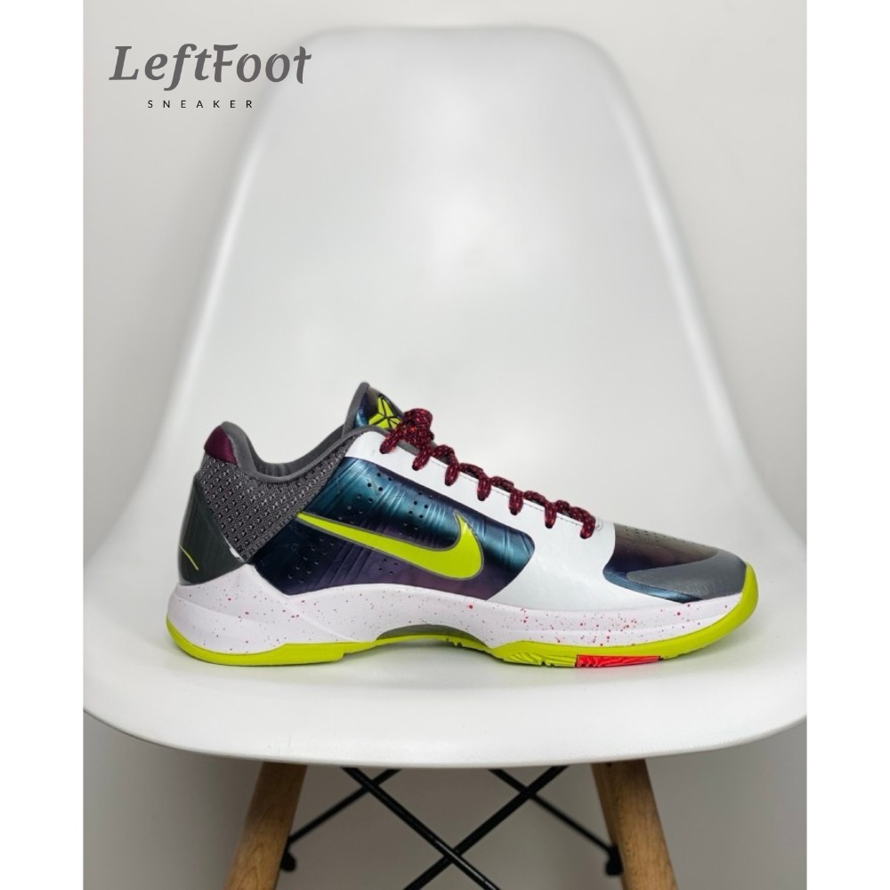 H12純原 Kobe 5 Chaos 小丑 低筒 籃球鞋 實戰鞋 真碳板 男鞋 CD4991-100-細節圖3