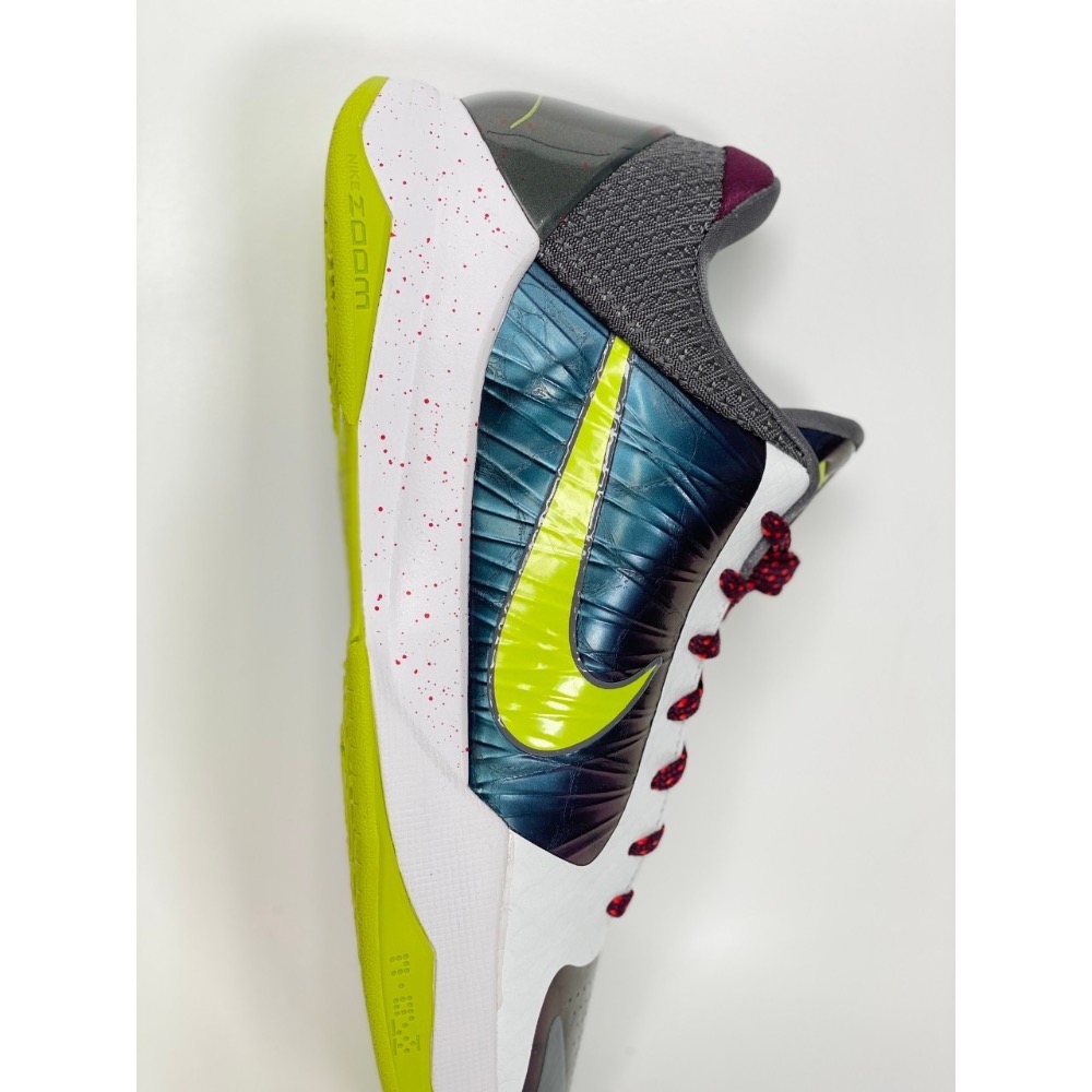 H12純原 Kobe 5 Chaos 小丑 低筒 籃球鞋 實戰鞋 真碳板 男鞋 CD4991-100-細節圖7