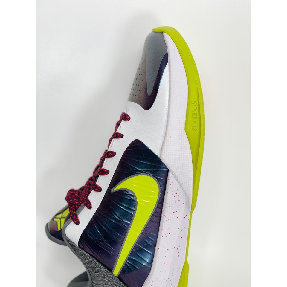 H12純原 Kobe 5 Chaos 小丑 低筒 籃球鞋 實戰鞋 真碳板 男鞋 CD4991-100-細節圖9