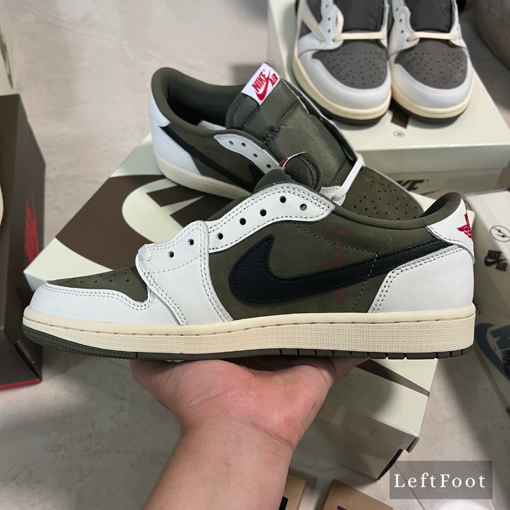 Travis Scott x Air Jordan 1 Low “Medium Olive”-細節圖2