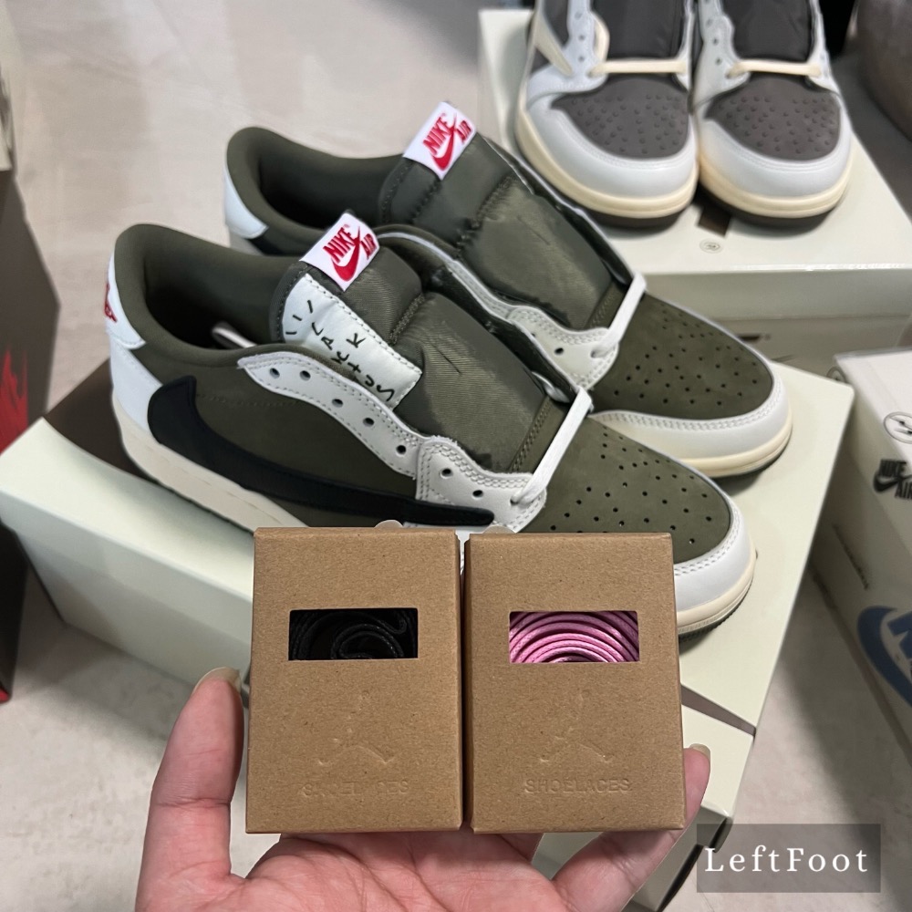 Travis Scott x Air Jordan 1 Low “Medium Olive”-細節圖3