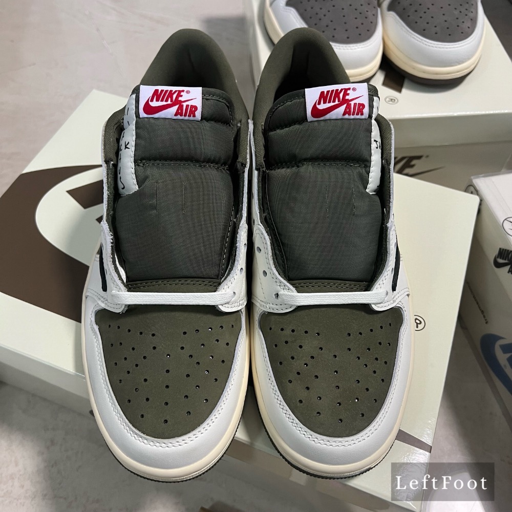 Travis Scott x Air Jordan 1 Low “Medium Olive”-細節圖4