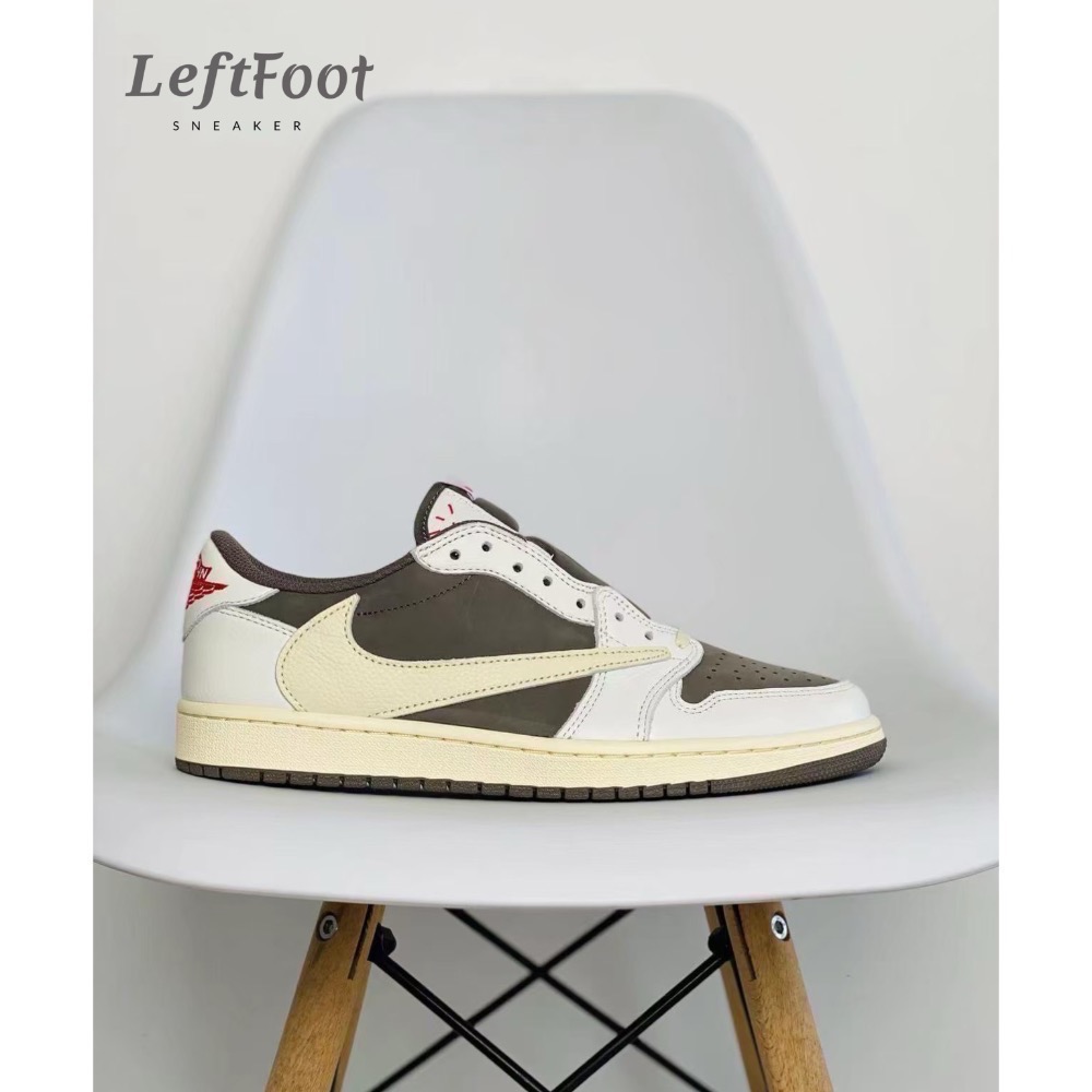 Travis Scott x Jordan 1 Low Reverse Mocha AJ1 反轉摩卡 倒勾-細節圖2