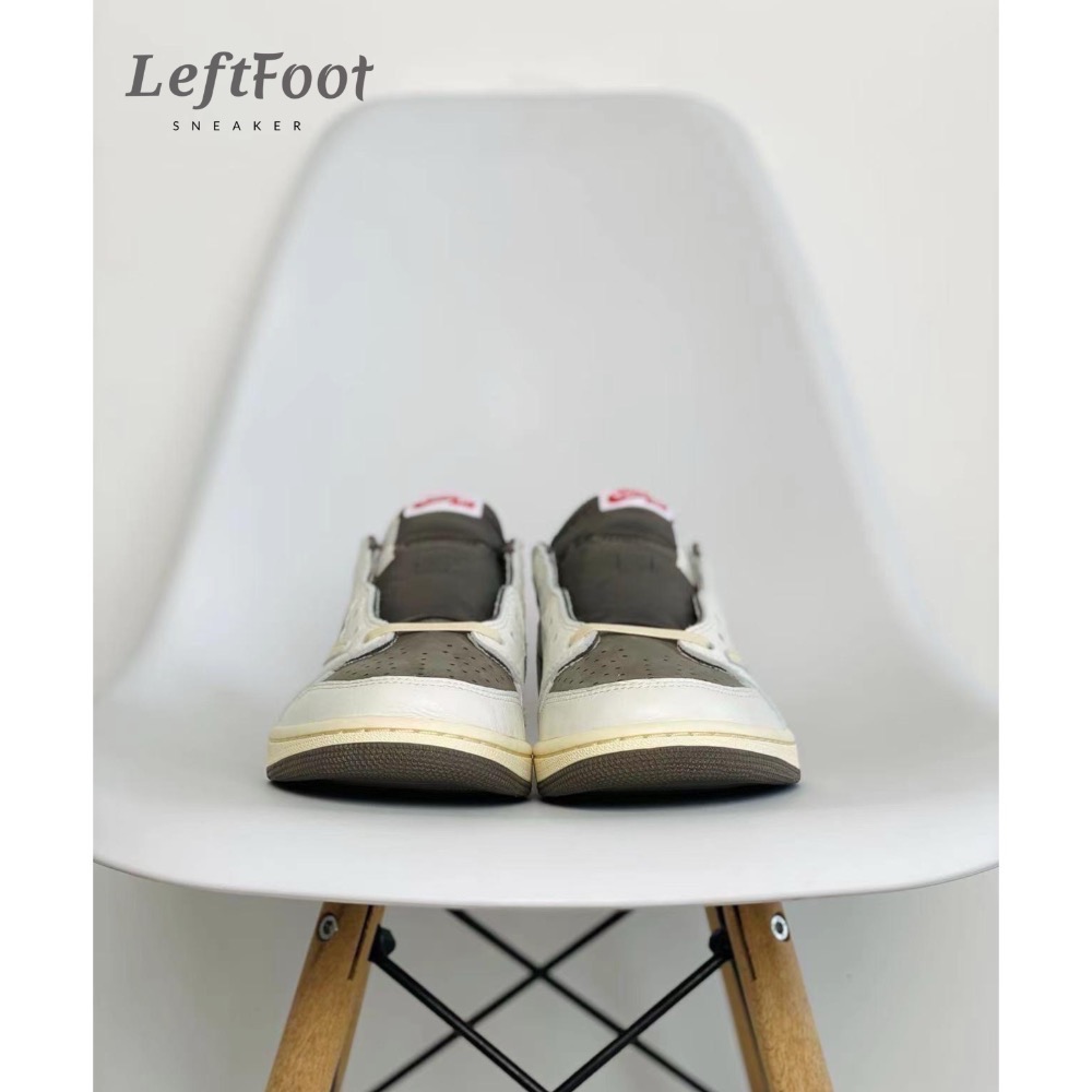 Travis Scott x Jordan 1 Low Reverse Mocha AJ1 反轉摩卡 倒勾-細節圖4