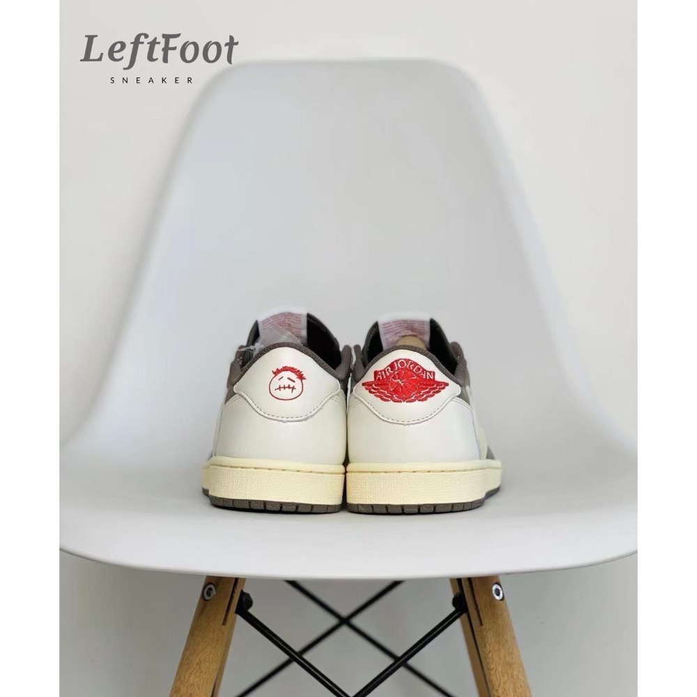 Travis Scott x Jordan 1 Low Reverse Mocha AJ1 反轉摩卡 倒勾-細節圖5