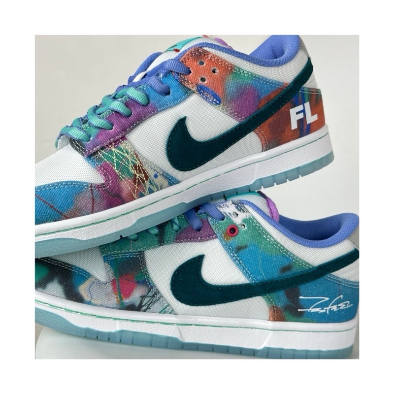 Nike Dunk Low Futura Laboratories 渲染 复古板鞋 休闲鞋男女鞋 HF6061-400-細節圖7