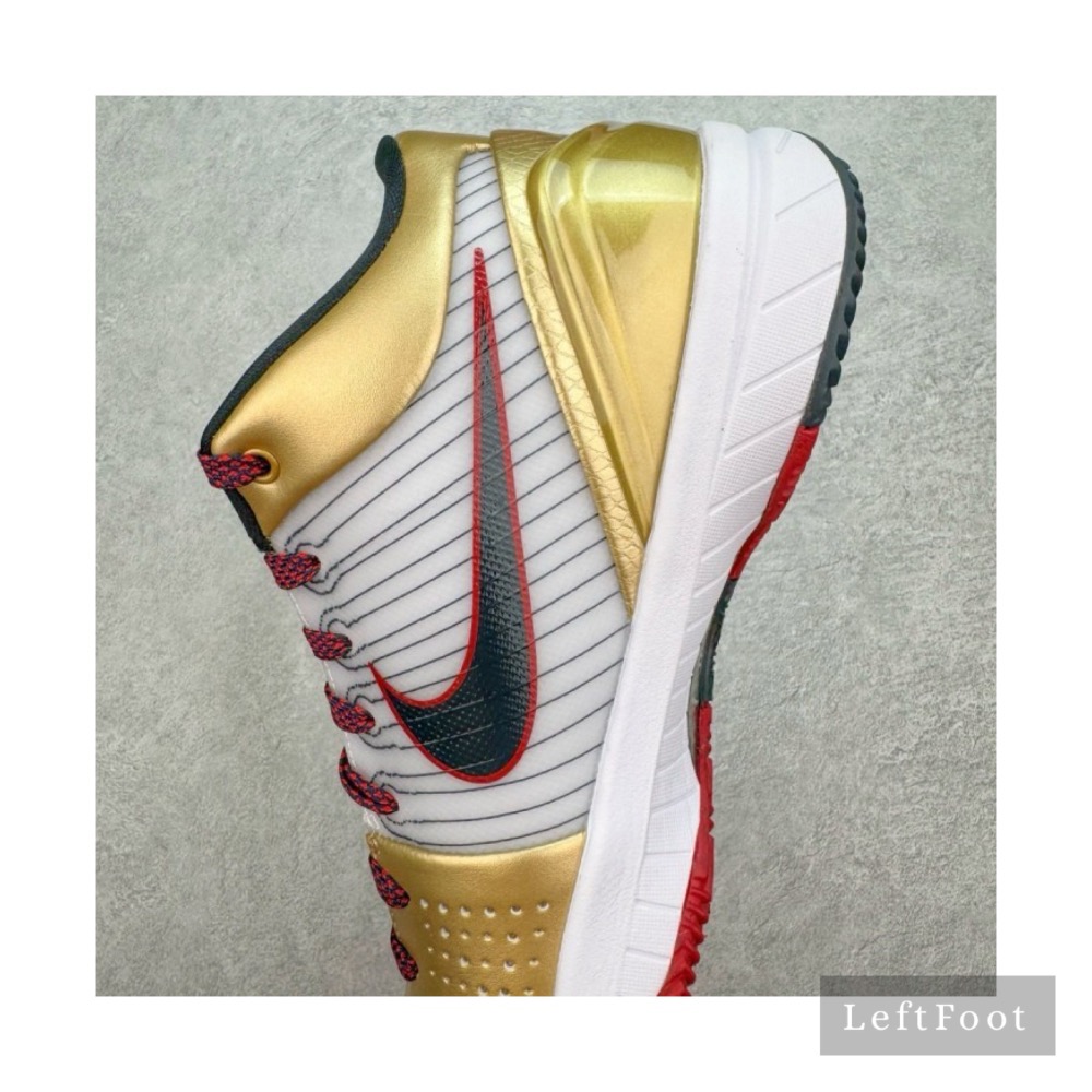 滅世純原 Kobe 4 Protro Gold Medal 科比4代 白黑金 籃球鞋 實戰鞋男鞋 FQ3544-100-細節圖6