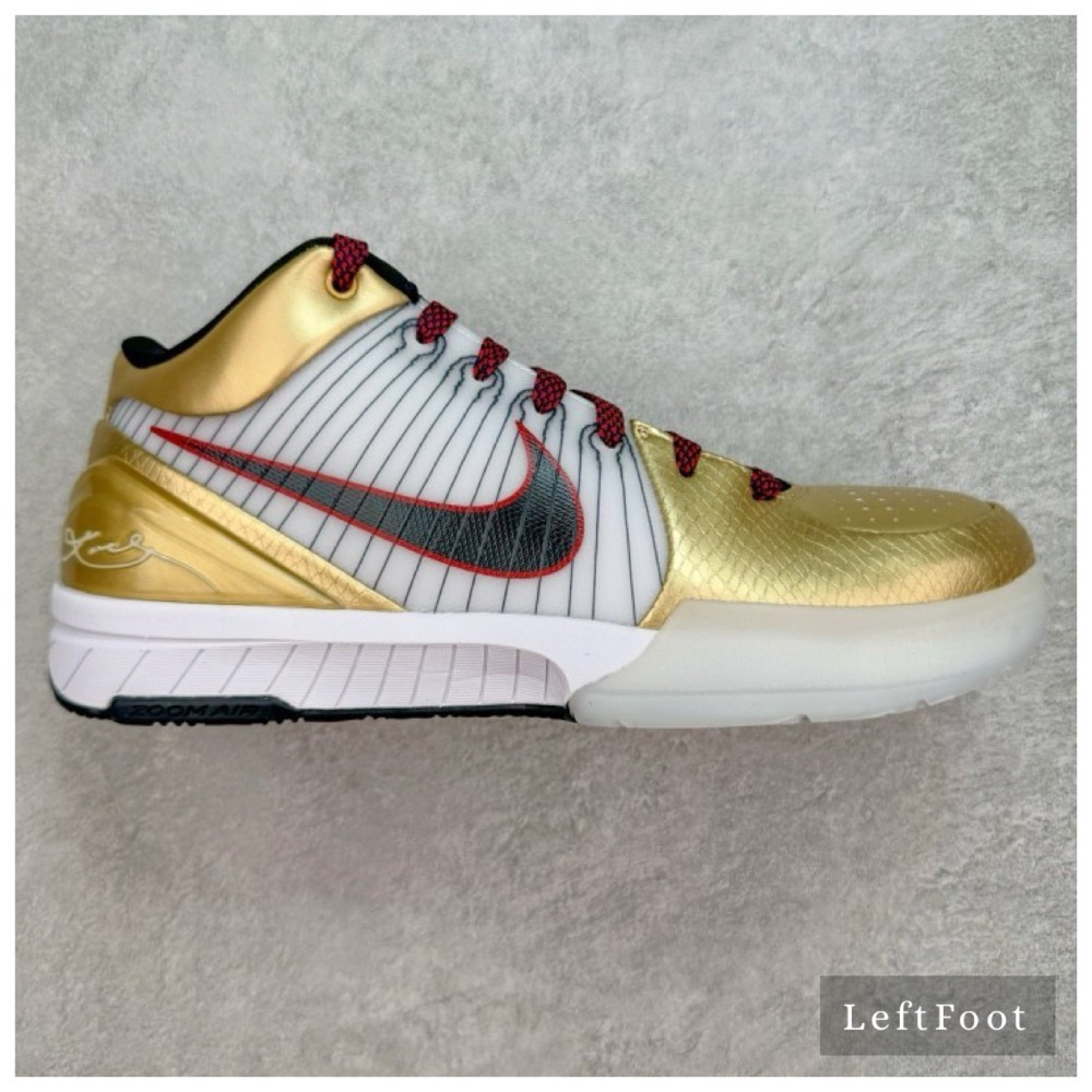 滅世純原 Kobe 4 Protro Gold Medal 科比4代 白黑金 籃球鞋 實戰鞋男鞋 FQ3544-100-規格圖9