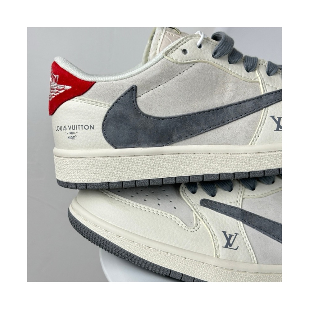 Travis Scott x Air Jordan 1 Low “White/Green/Red”-細節圖6