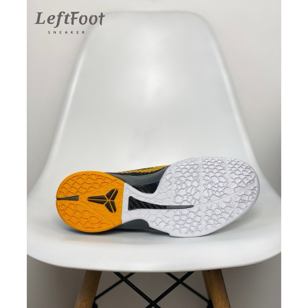 H12純原 Kobe 6 “Black Dell Sol” 籃球鞋 實戰鞋 真碳板男鞋 黑黃曼巴 429659-002-細節圖4