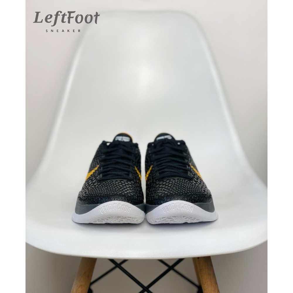 H12純原 Kobe 6 “Black Dell Sol” 籃球鞋 實戰鞋 真碳板男鞋 黑黃曼巴 429659-002-細節圖5