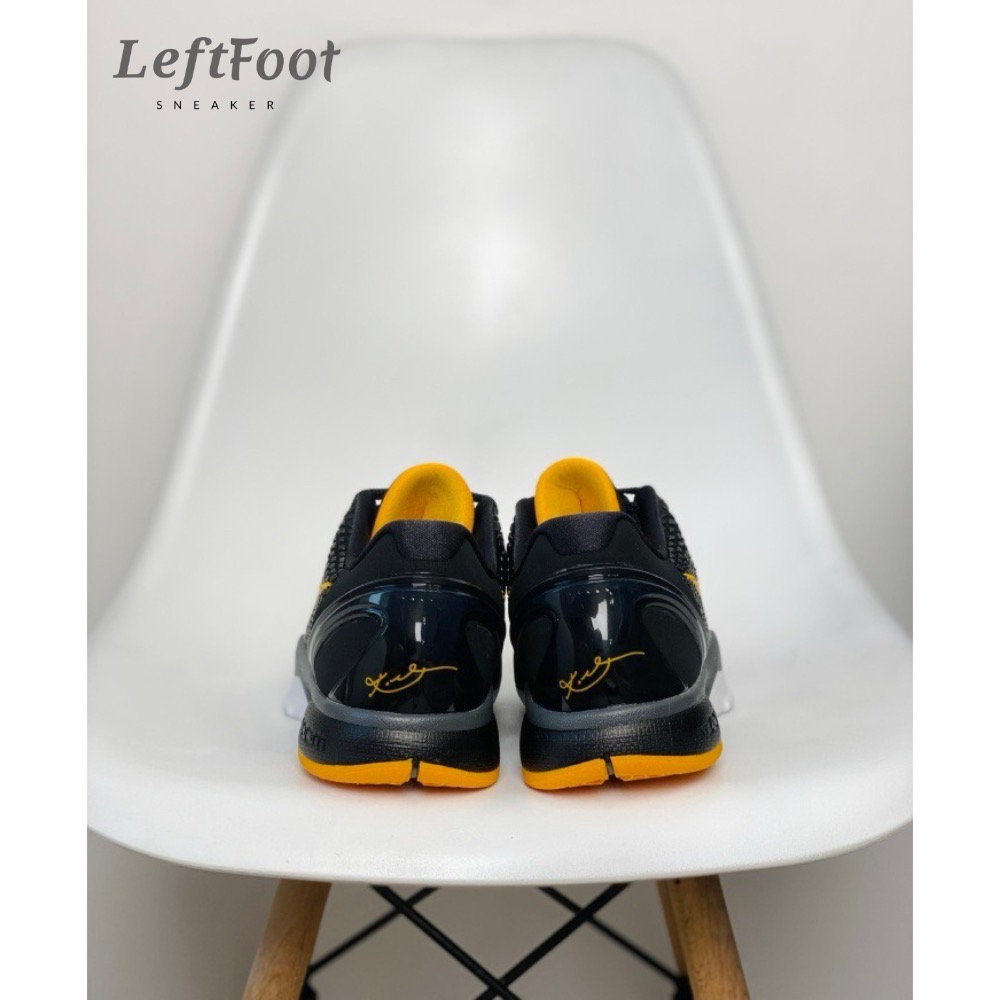H12純原 Kobe 6 “Black Dell Sol” 籃球鞋 實戰鞋 真碳板男鞋 黑黃曼巴 429659-002-細節圖6